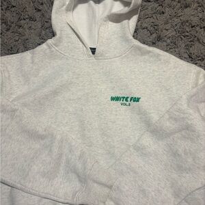 White Fox Gray Hoodie